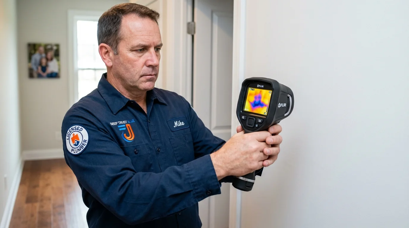 Thermal imaging leak detection by Johns Plumbing LLC in Mulino